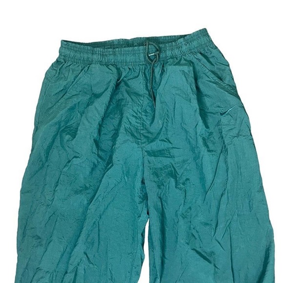 Vintage Y2K Nike Green Jogger Windbreaker Pants Joggers Y2K Track Pants - Picture 4 of 7